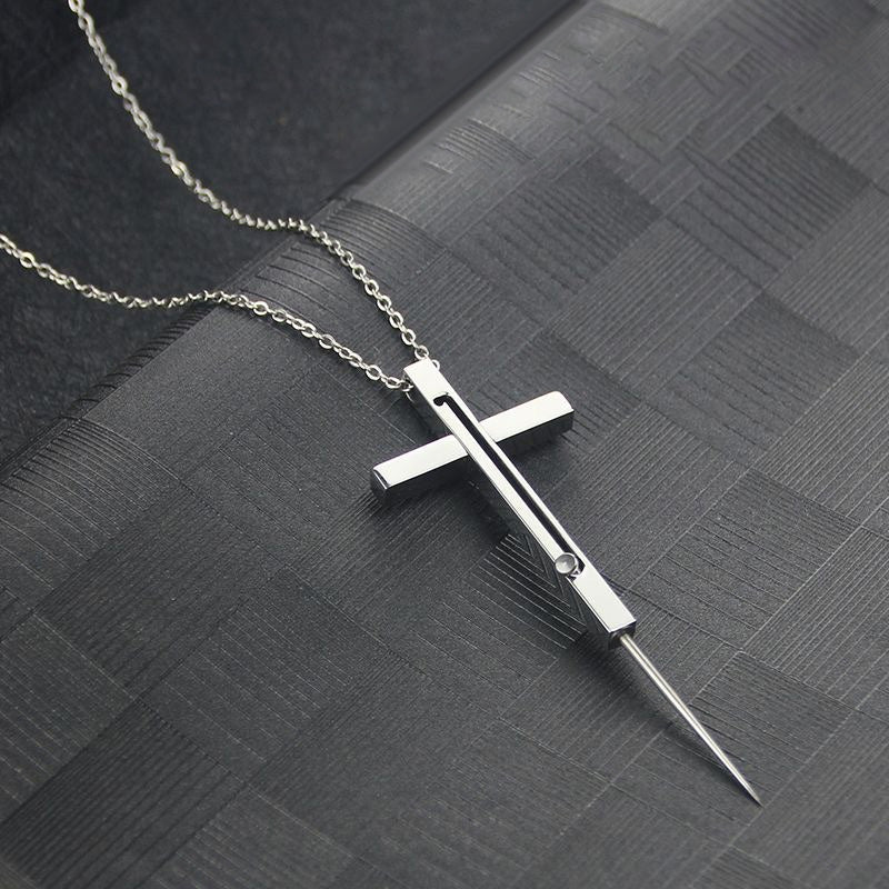 Self-Defense Cross Necklace for Women & Men