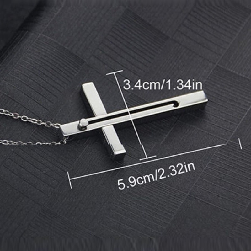 Self-Defense Cross Necklace for Women & Men