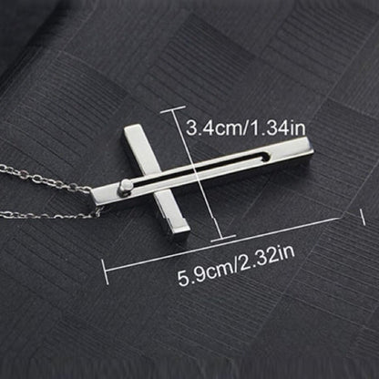 Self-Defense Cross Necklace for Women & Men