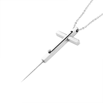 Self-Defense Cross Necklace for Women & Men