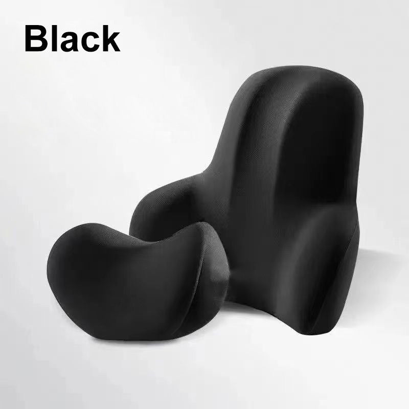 Memory Foam Headrest & Lumbar Support for Car Seat