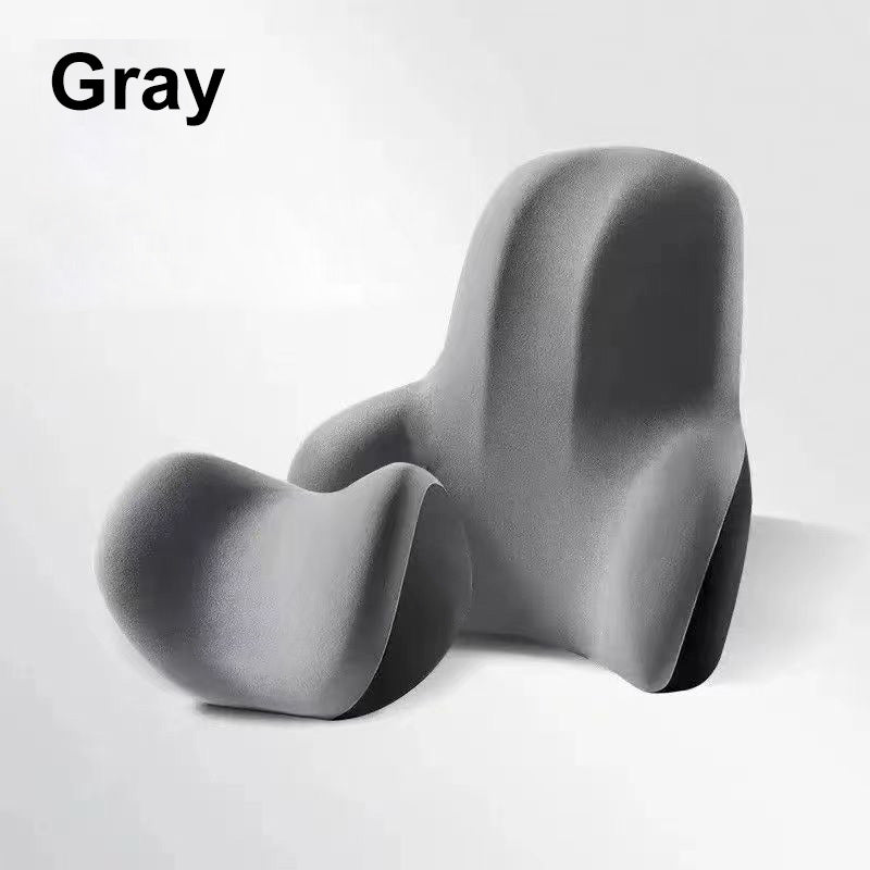 Memory Foam Headrest & Lumbar Support for Car Seat