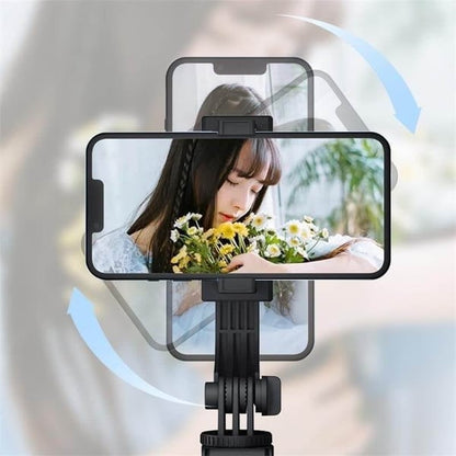 ⏳Time-Limited Special⏰180cm Smart Face-Tracking PTZ Selfie Stick – 360° Auto Follow Phone Tripod with Fill Light, 4-Axis Anti-Shake for Live Streaming & Video Shooting