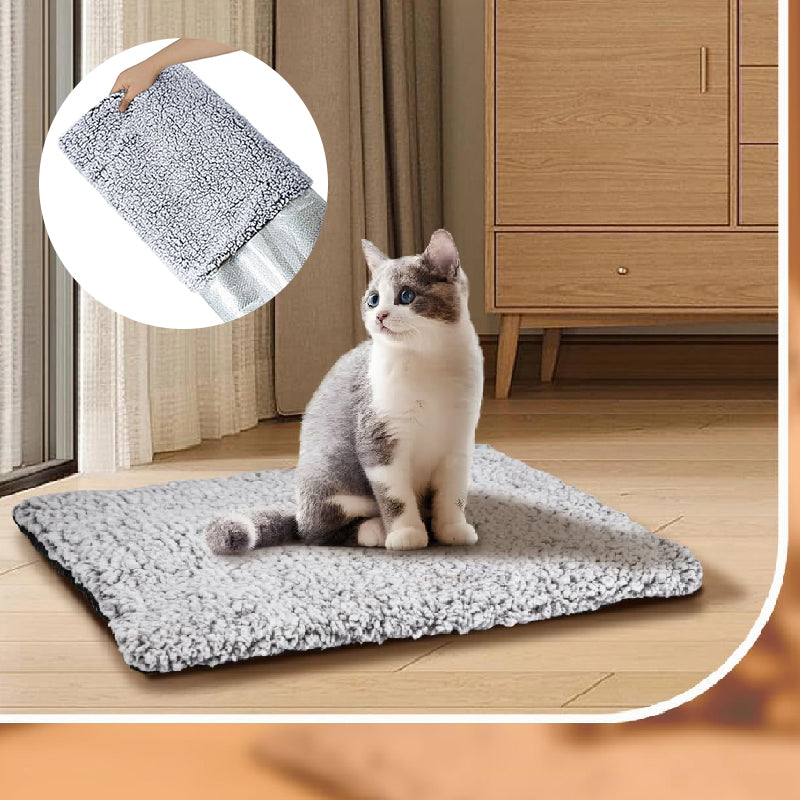 🥳2026 HOT SALE🥳💞50K+ SOLD! 🐾🔥 50% OFF! Self-Heating Pet Pad – no plug needed, reflects body heat, ultra-soft & anti-slip. Washable comfort for cats & dogs this winter! 🛏️💚