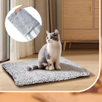 🥳2026 HOT SALE🥳💞50K+ SOLD! 🐾🔥 50% OFF! Self-Heating Pet Pad – no plug needed, reflects body heat, ultra-soft & anti-slip. Washable comfort for cats & dogs this winter! 🛏️💚