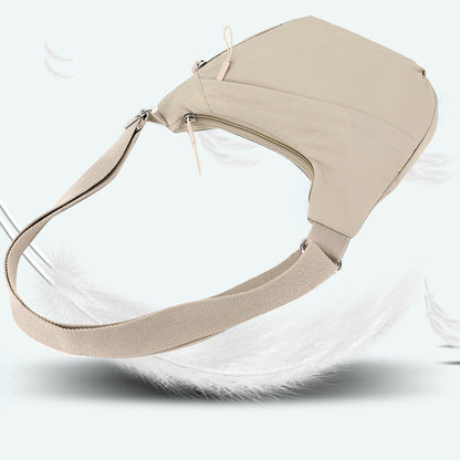 Stylish Nylon Crescent Crossbody Bag