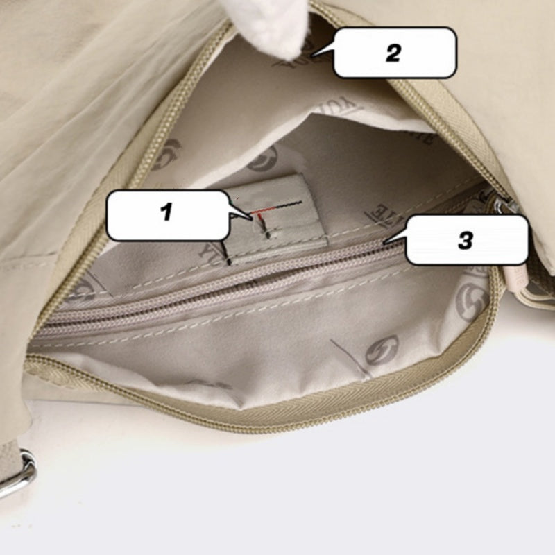 Stylish Nylon Crescent Crossbody Bag