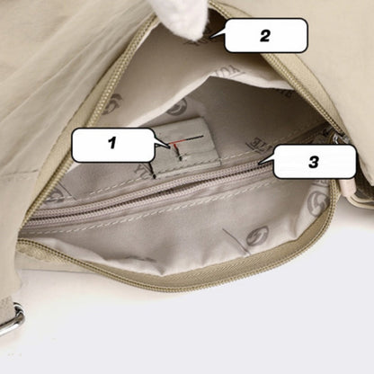 Stylish Nylon Crescent Crossbody Bag