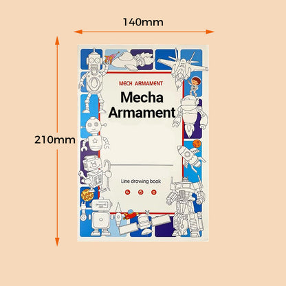 Children's Interesting Line Drawing Copy Sketchbook