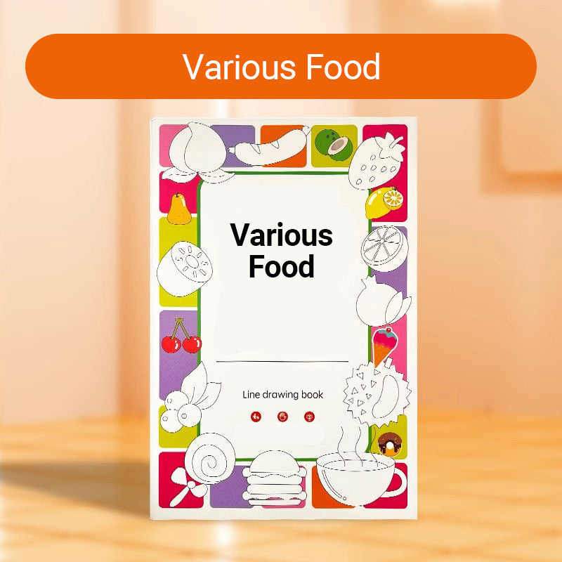 Children's Interesting Line Drawing Copy Sketchbook