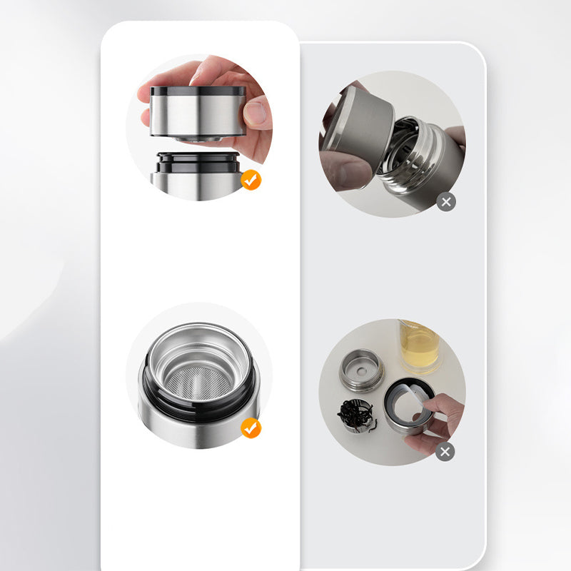 Double Wall Borosilicate Portable Tea Cup