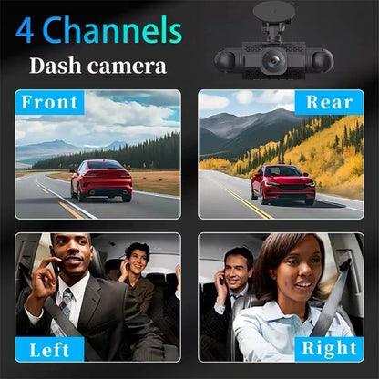 📢📢50% OFF !! ⏰1080p 4-Channel Dash Cam with G-Sensor