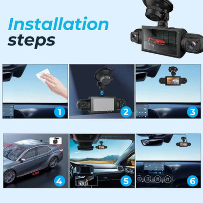 📢📢50% OFF !! ⏰1080p 4-Channel Dash Cam with G-Sensor
