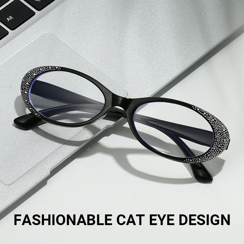 Cat Eye Reading Glasses with Blue Light Blocking