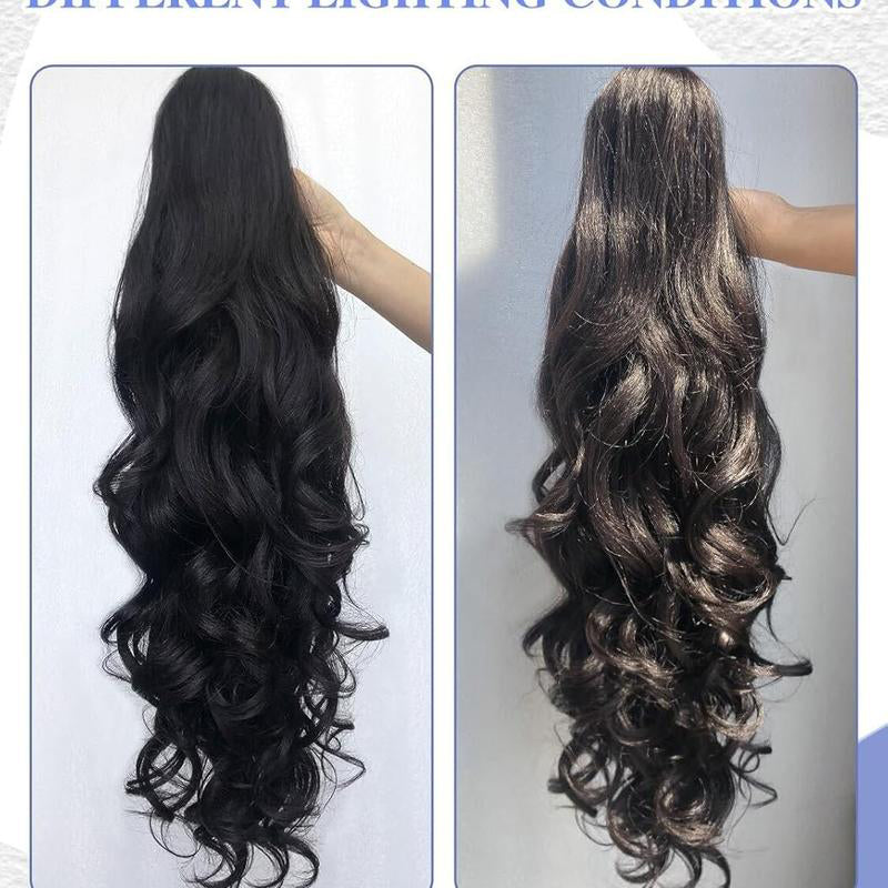 💜Tijdelijke promotie 50% OFF💜Clip-on golvende paardenstaart verlenging