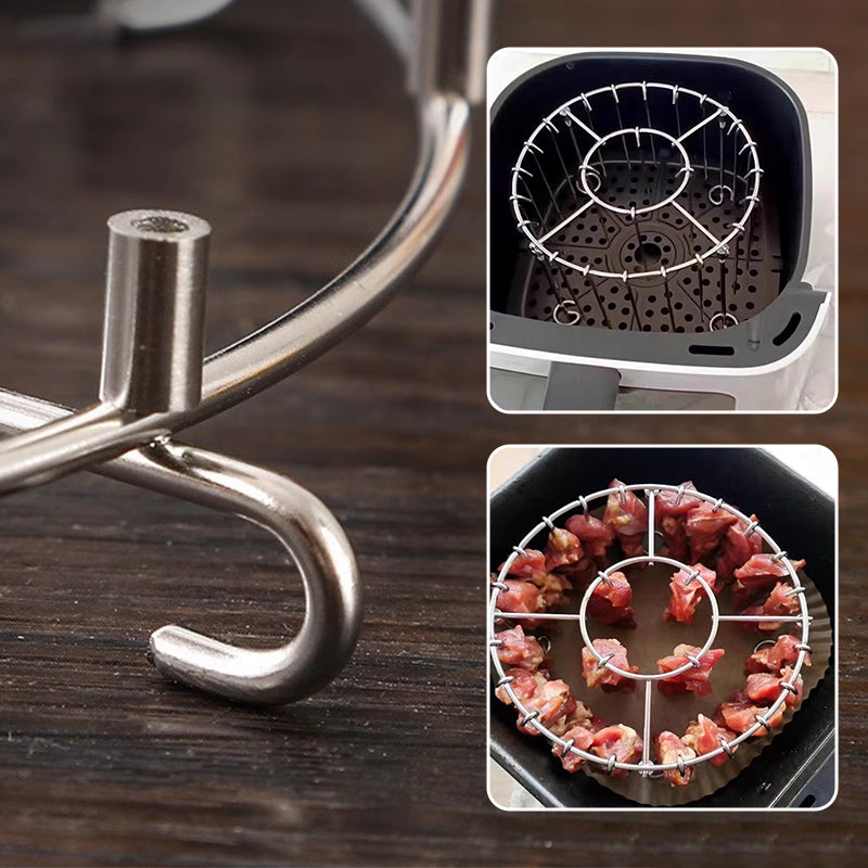 Stainless steel spit rack for 7.5 liter and 6.4 liter hot air fryers