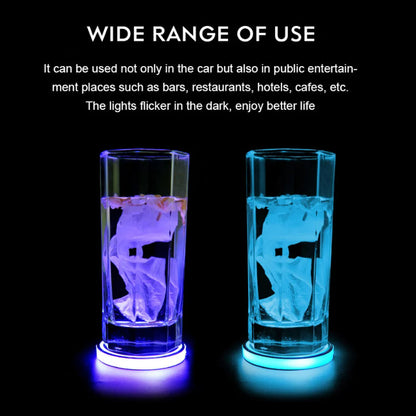 Car LED Atmosphere Light Cup Holder Pad