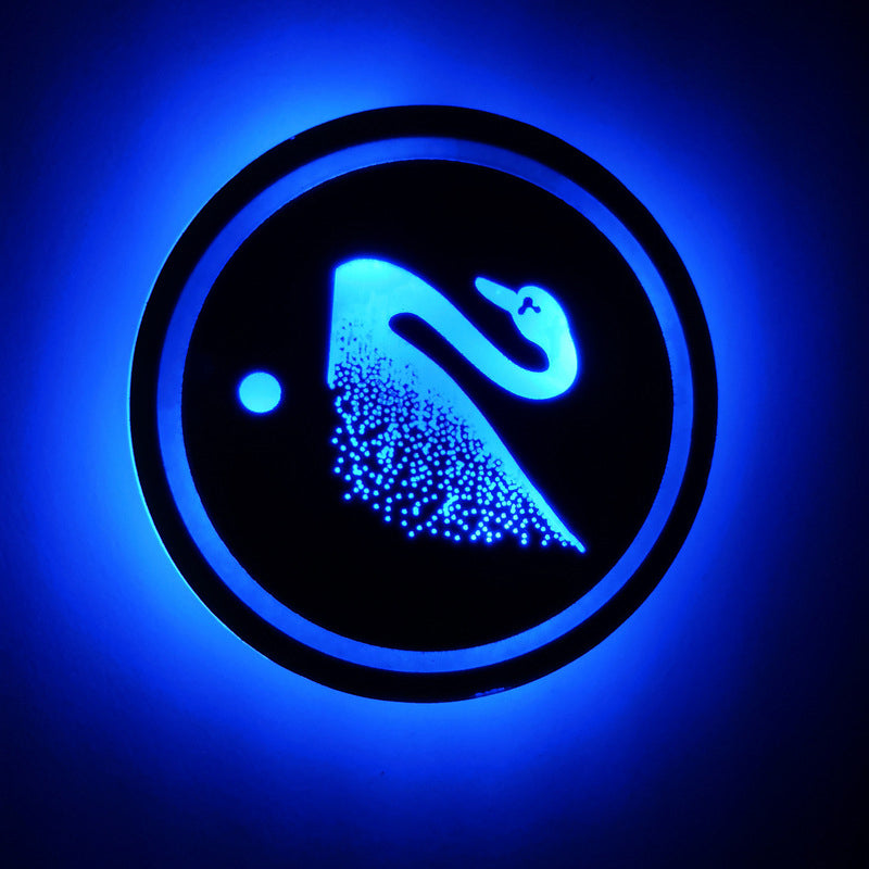 Car LED Atmosphere Light Cup Holder Pad