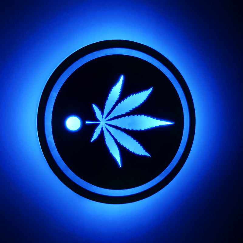 Car LED Atmosphere Light Cup Holder Pad