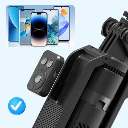 Aluminum Alloy 360-Degree Rotating Selfie Anti-Shake Tripod