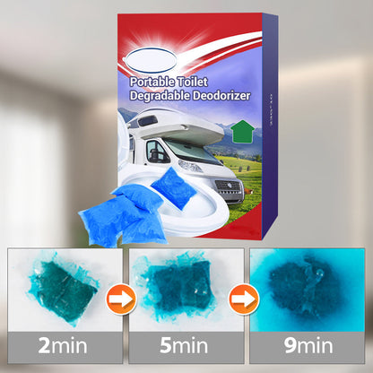🌿🚾Biodegradable Portable Toilet Deodorizer🌬️ Effective Odor Elimination, Keep Restrooms Fresh!