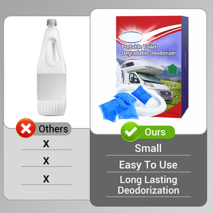 🌿🚾Biodegradable Portable Toilet Deodorizer🌬️ Effective Odor Elimination, Keep Restrooms Fresh!