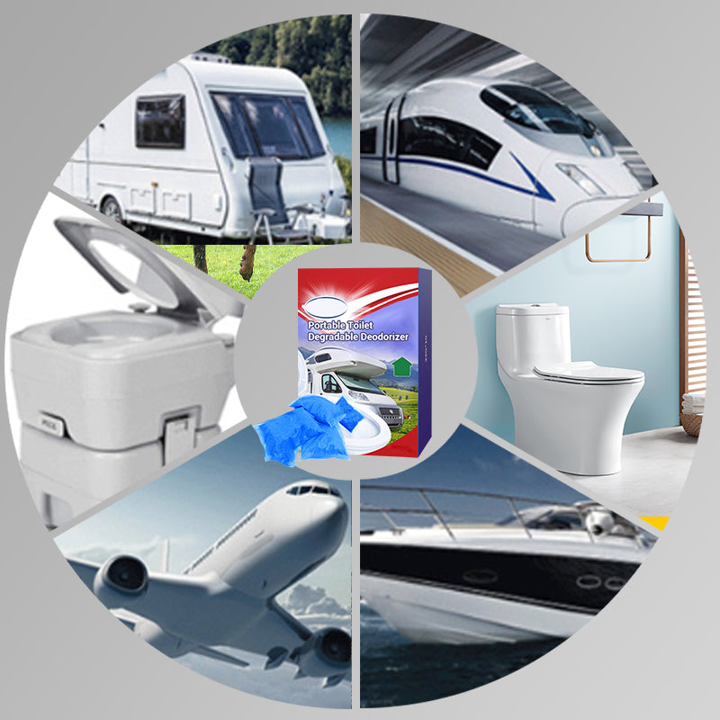 🌿🚾Biodegradable Portable Toilet Deodorizer🌬️ Effective Odor Elimination, Keep Restrooms Fresh!