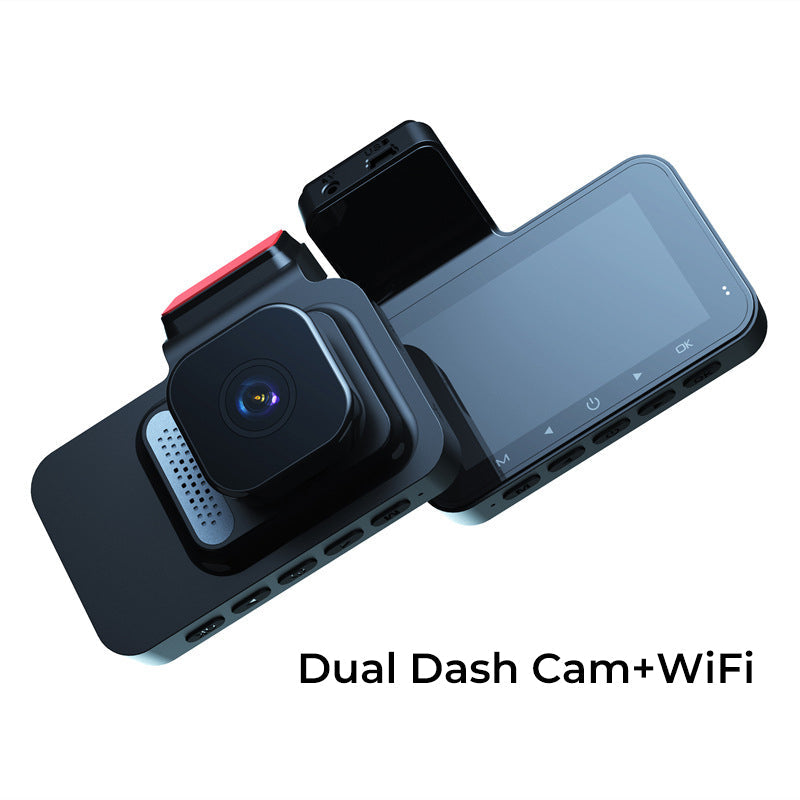 1080P WiFi Dual Dash Cam with Night Vision
