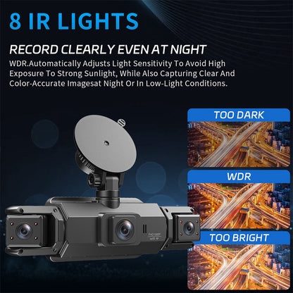 🔥New Arrival 2025🔥4-Channel HD Dash Cam with Night Vision