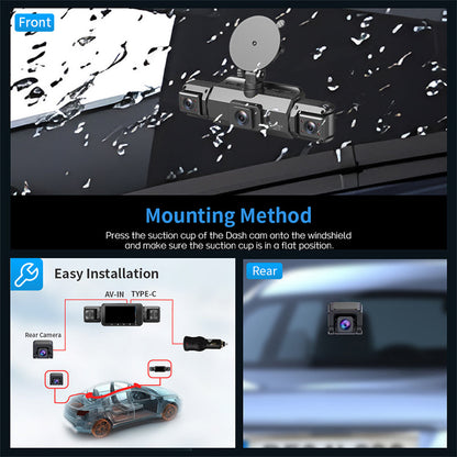 🔥New Arrival 2025🔥4-Channel HD Dash Cam with Night Vision