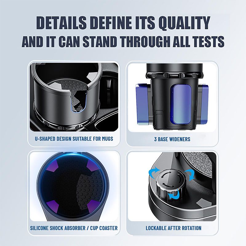 🎁49% OFF💝✨2 in 1 Expandable Cup Holder for Car with Locking Function and 360° Rotating