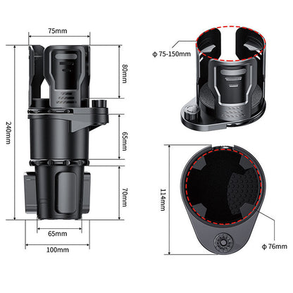 🎁49% OFF💝✨2 in 1 Expandable Cup Holder for Car with Locking Function and 360° Rotating