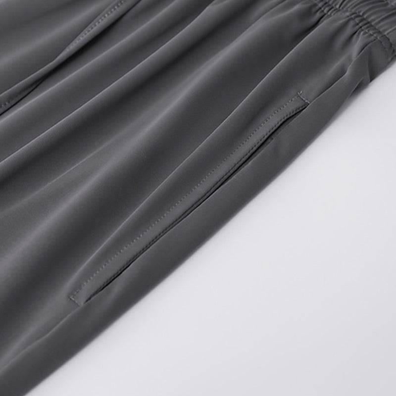 Casual Cool Feeling Drawstring Wide Leg Pants