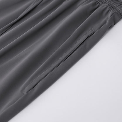 Casual Cool Feeling Drawstring Wide Leg Pants