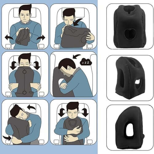 ⏳🔥LIMITED-TIME 50% OFF! ⏰🌬️✈️ Portable, inflatable, ergonomic travel pillow:😴 Enjoy a comfortable sleep anytime, anywhere 🧳💤