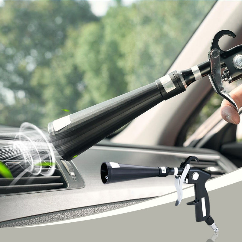 🔥Hot Sale🔥Air Blow Gun Car Interior Cleaning Gun High Pressure Car Detailing Cleaning Tool with Nozzle and Auto Detailing Dusting Brush