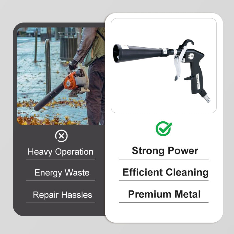 🔥Hot Sale🔥Air Blow Gun Car Interior Cleaning Gun High Pressure Car Detailing Cleaning Tool with Nozzle and Auto Detailing Dusting Brush