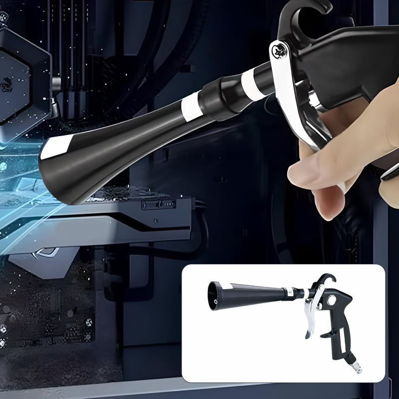 🔥Hot Sale🔥Air Blow Gun Car Interior Cleaning Gun High Pressure Car Detailing Cleaning Tool with Nozzle and Auto Detailing Dusting Brush