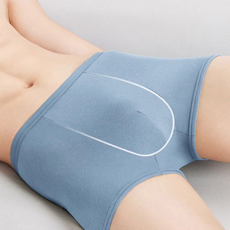 Men's Solid Soft Breathable Boxer Briefs