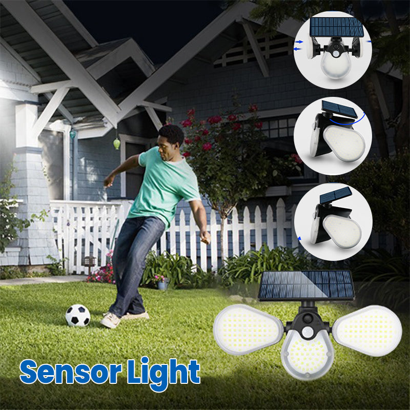 Tri-Fold Solar Sensor Light