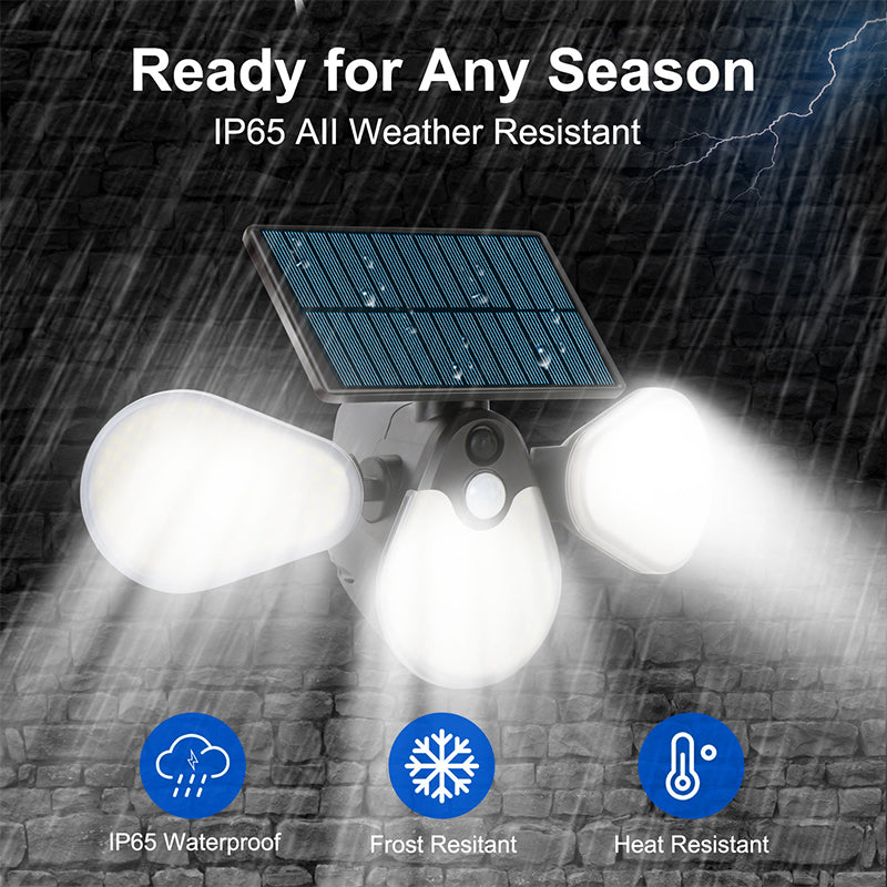 Tri-Fold Solar Sensor Light