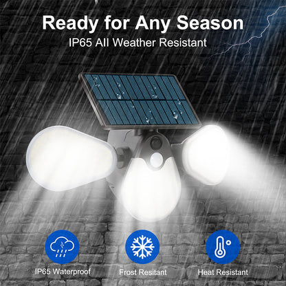 Tri-Fold Solar Sensor Light