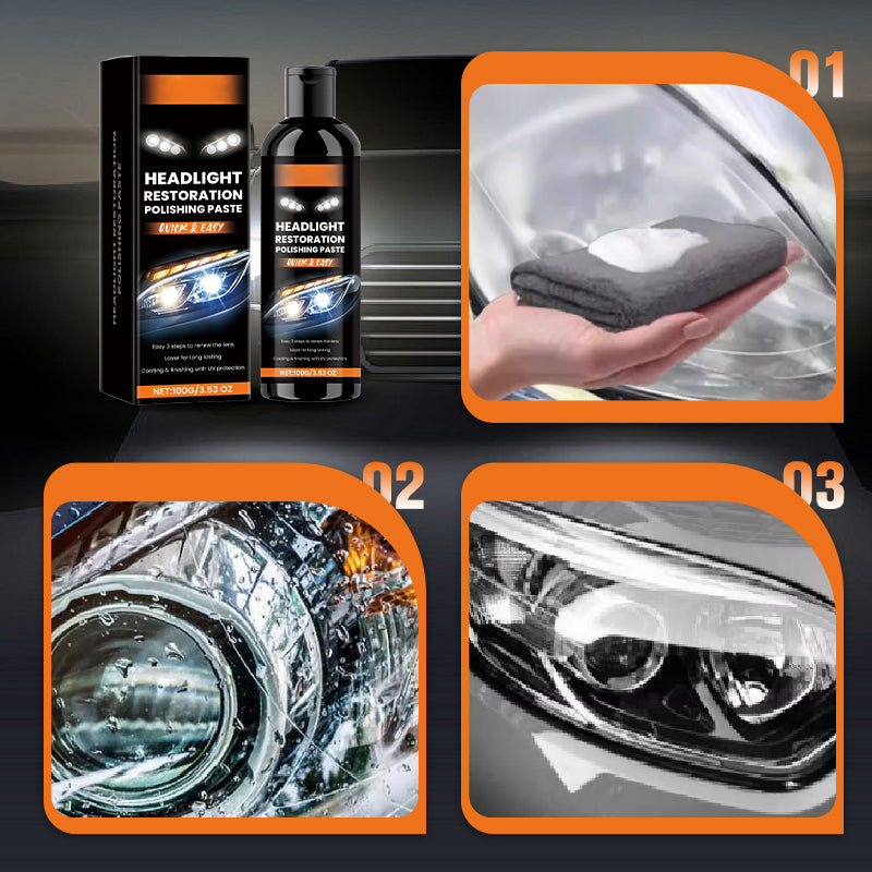 🔥New Hot Selling❤️‍🔥 Headlight Stain Remover & Polishing Paste
