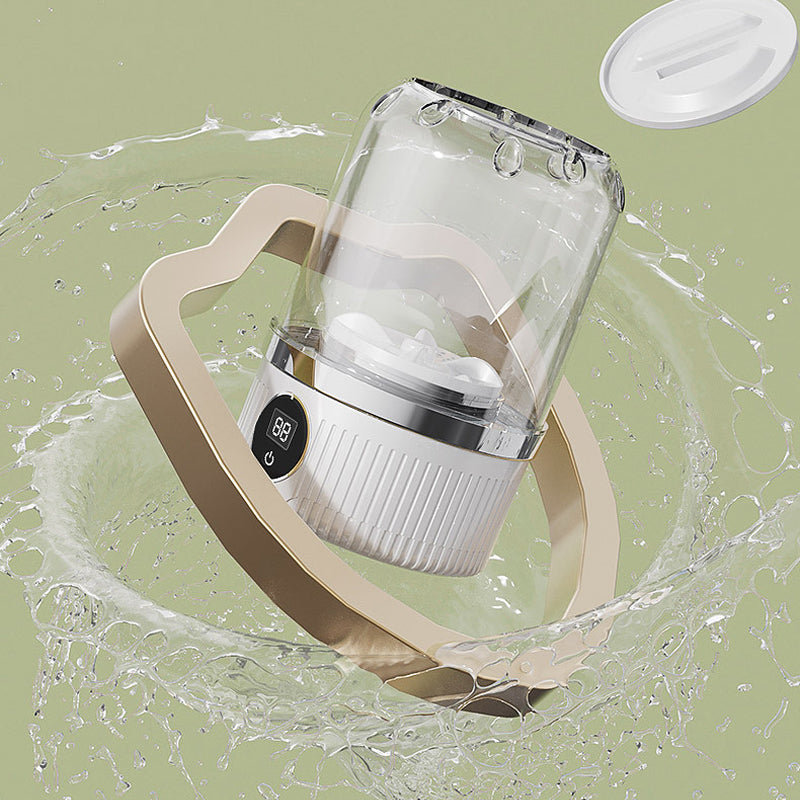 🎁Free your hands.🥰Wireless Charging Mini Washing Machine