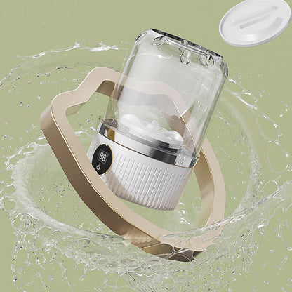 🎁Free your hands.🥰Wireless Charging Mini Washing Machine