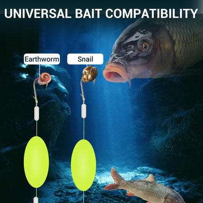 🎣⚡ Double-Hook Reverse Bottom Rig! Upgraded version boosts hook-up rate by 50% – say goodbye to snagging! 🎣