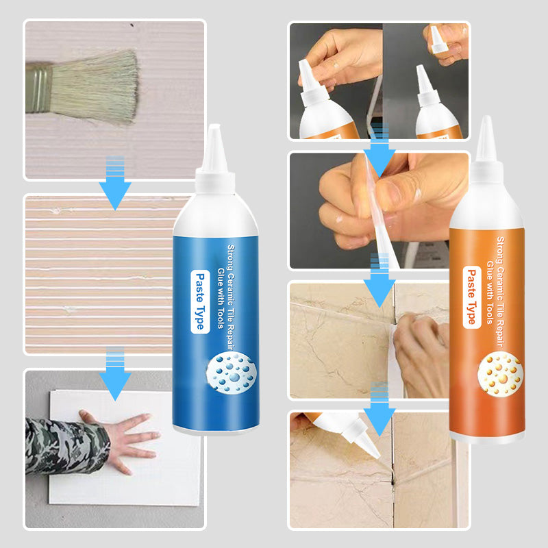 Strong Ceramic Tile Repair Glue with Tools（50% OFF）