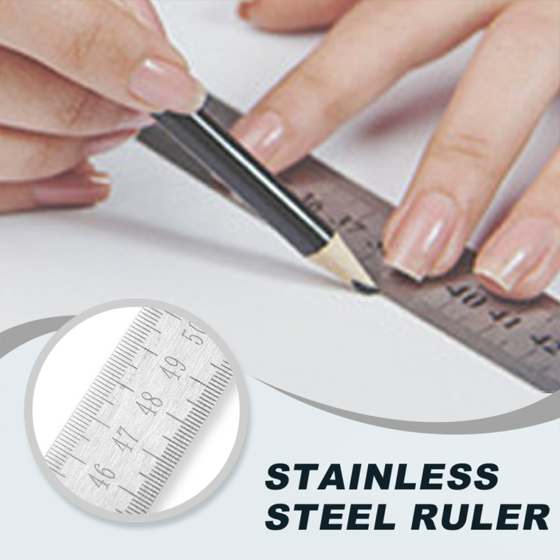 Multifunctional Portable Self-Defense Stainless Steel Ruler
