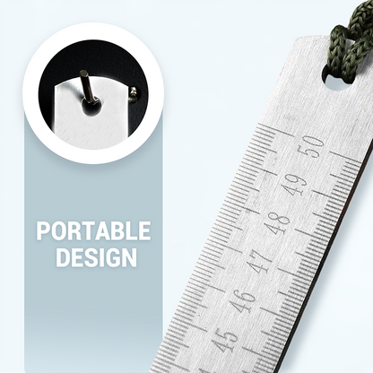 Multifunctional Portable Self-Defense Stainless Steel Ruler
