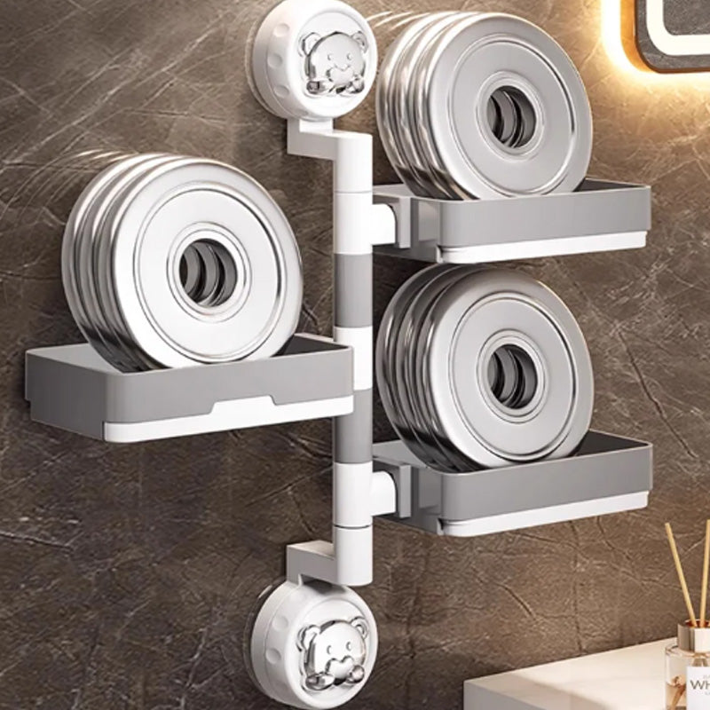 Detachable Suction Cup Soap Holder Dish